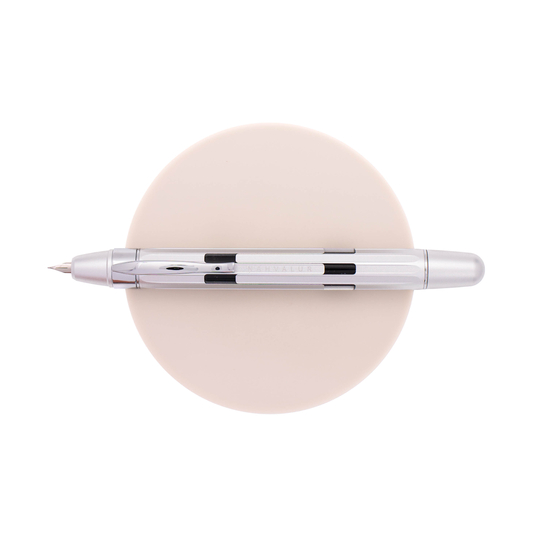 Nahvalur Eclipse Fountain Pen Pure Silver