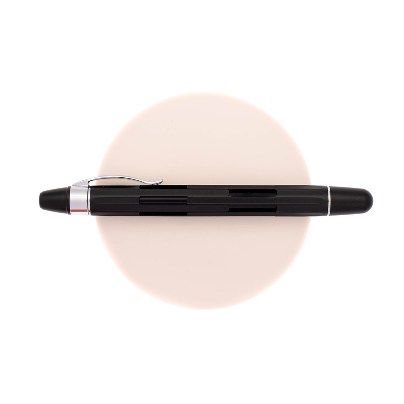 Nahvalur Nahvalur Eclipse Penna Stilografica Black Silver