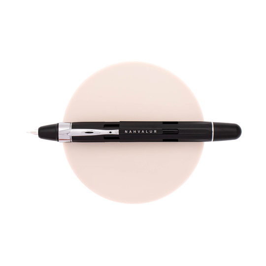 Nahvalur Eclipse Fountain Pen Black Silver