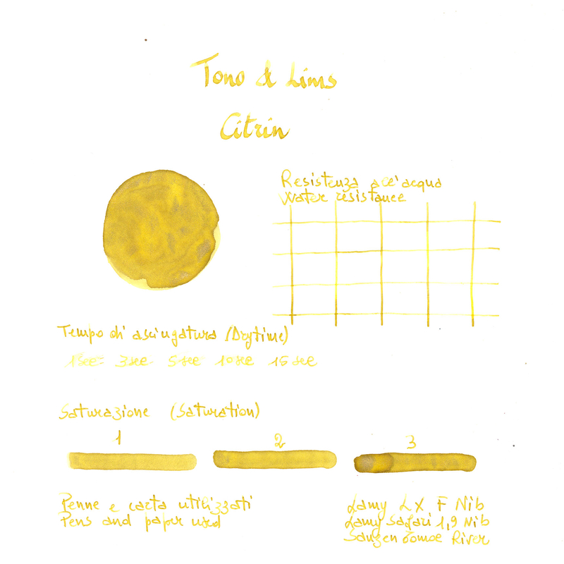 Tono & Lims Tono & Lims Earth Contact Line Citrin Inchiostro 30 ml