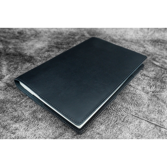 Galen Leather Cover A5 in Pelle Nera