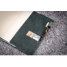 Galen Leather Galen Leather Slim Notebook Cover A5 Crazy Horse Forest Green