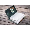 Galen Leather Galen Leather Slim Notebook Cover A6 Crazy Horse Forest Green