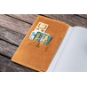 Galen Leather Galen Leather Slim Notebook Cover A6 Crazy Horse Honey Ochre