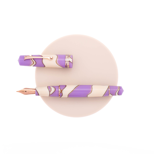 Leonardo Momento Zero Penna Stilografica Nuvola Lilac & Oro Rosa