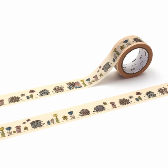 MT x Lisa Larson Washi Tape Hedgehog Garden