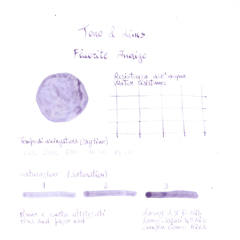 Tono & Lims Tono & Lims Earth Contact Line Fluorite Indigo Inchiostro 30 ml