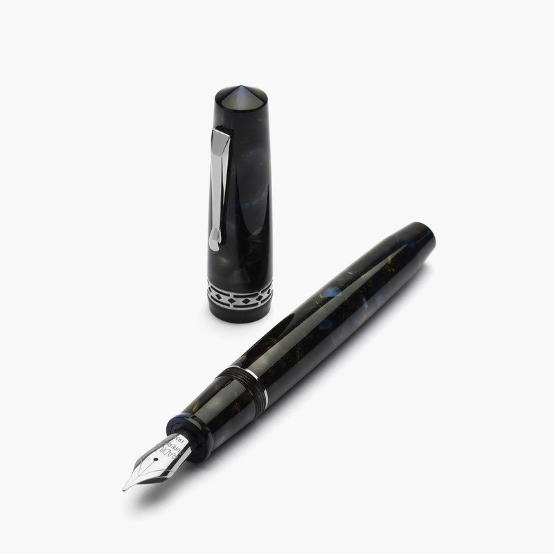 Radius Radius Settimo Fountain Pen Sea Rock & Rhodium