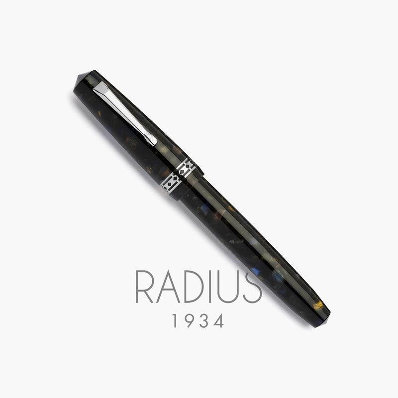 Radius Radius Settimo Fountain Pen Sea Rock & Rhodium