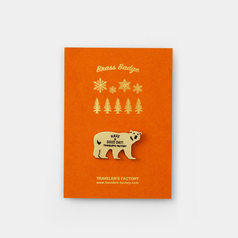 Traveler's Company Traveler's Factory Brass Badge Bear Limited Edition