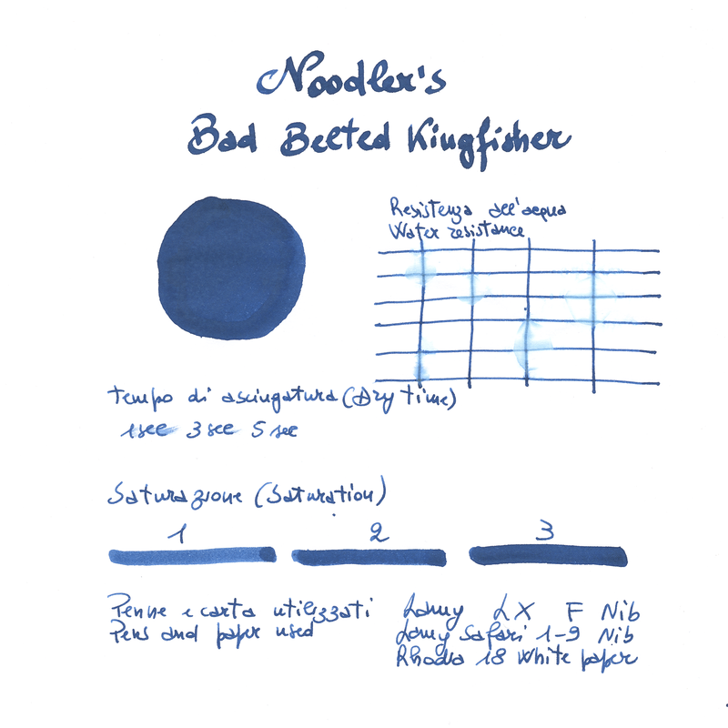 Noodler's Bad Belted Kingfisher Ink Bottle 3 oz