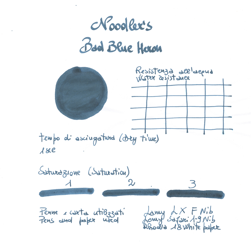 Noodler's Bad Blue Heron Ink Bottle 3 oz