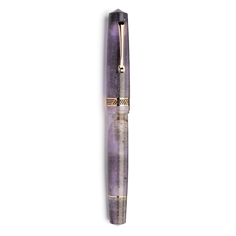Leonardo Officina Italiana Leonardo Momento Magico Penna Stilografica Ametista & Oro Rosa 14k