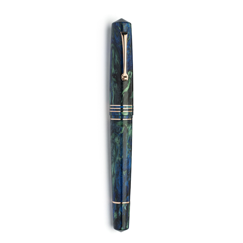 Leonardo Officina Italiana Leonardo Momento Zero Grande 2.0 Penna Stilografica Fiordaliso Blu Pennino 6