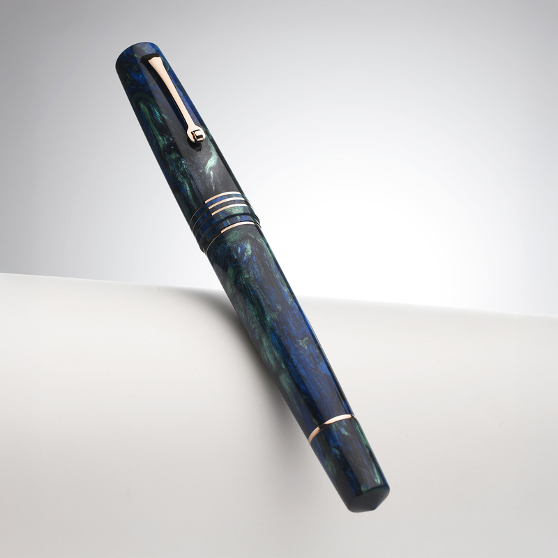 Leonardo Officina Italiana Leonardo Momento Zero Grande 2.0 Penna Stilografica Fiordaliso Blu Pennino 6