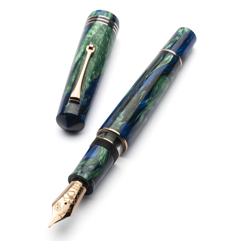Leonardo Officina Italiana Leonardo Momento Zero Grande 2.0 Fountain Pen Fiordaliso Blue No. 8 Nib