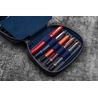 Galen Leather Galen Leather Expansi-Pouch Portapenne in Pelle 10 Posti Crazy Horse Navy Blue