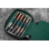 Galen Leather Galen Leather Expansi-Pouch 10 Slots Pen Case Crazy Horse Forest Green