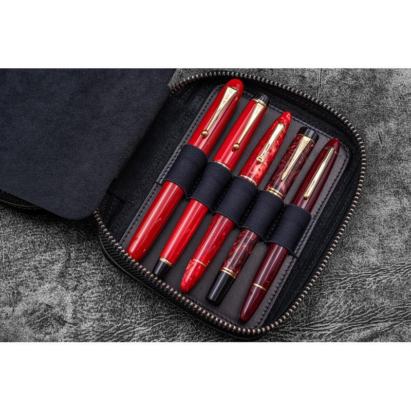 Galen Leather Galen Leather Expansi-Pouch 10 Slots Pen Case Black