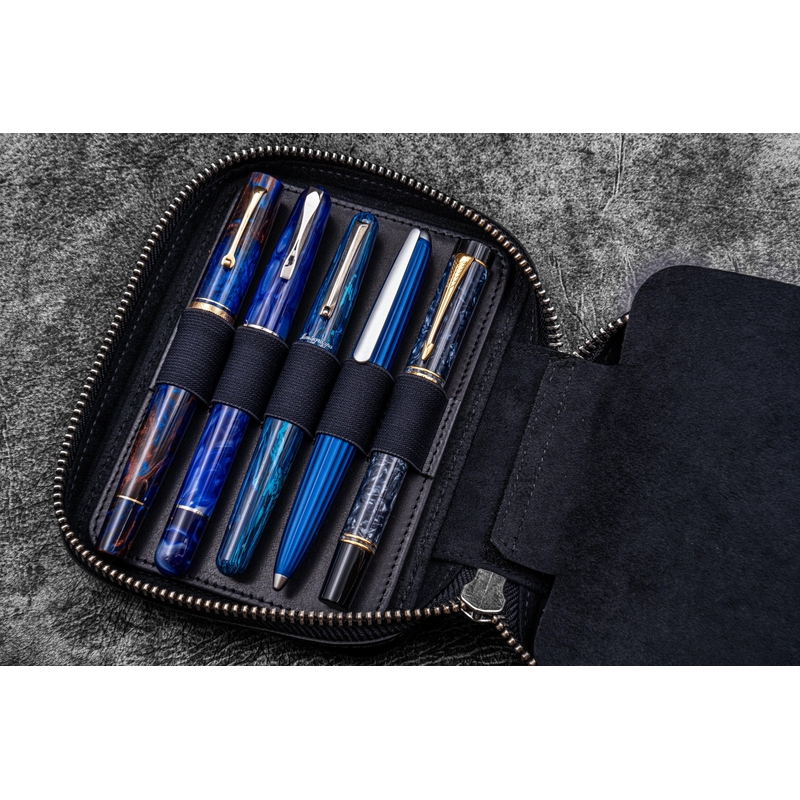 Galen Leather Galen Leather Expansi-Pouch 10 Slots Pen Case Black