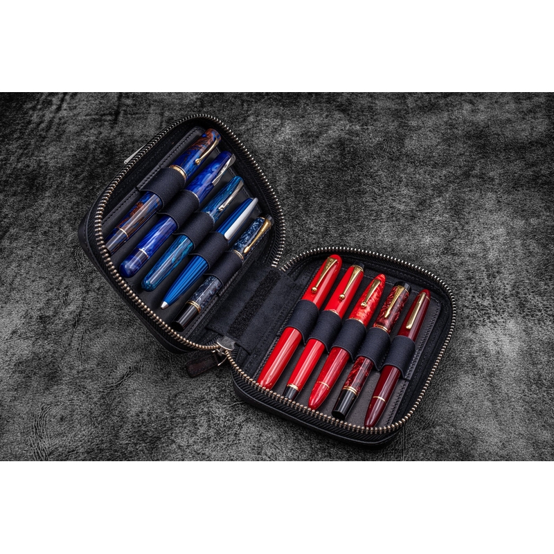 Galen Leather Galen Leather Expansi-Pouch 10 Slots Pen Case Black