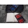 Galen Leather Galen Leather Expansi-Pouch Portapenne in Pelle 10 Posti Nero