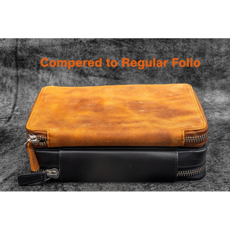 Galen Leather Galen Leather Expansi-Folio A5 Nero