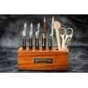 Galen Leather Galen Leather Wood Desk Organizer Portapenne in Legno di Mogano