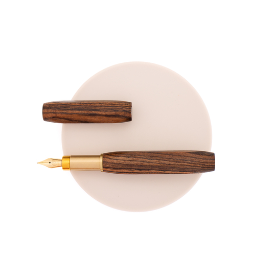 Wancher Sekai Densho 6 Facets Penna Stilografica Tigerwood