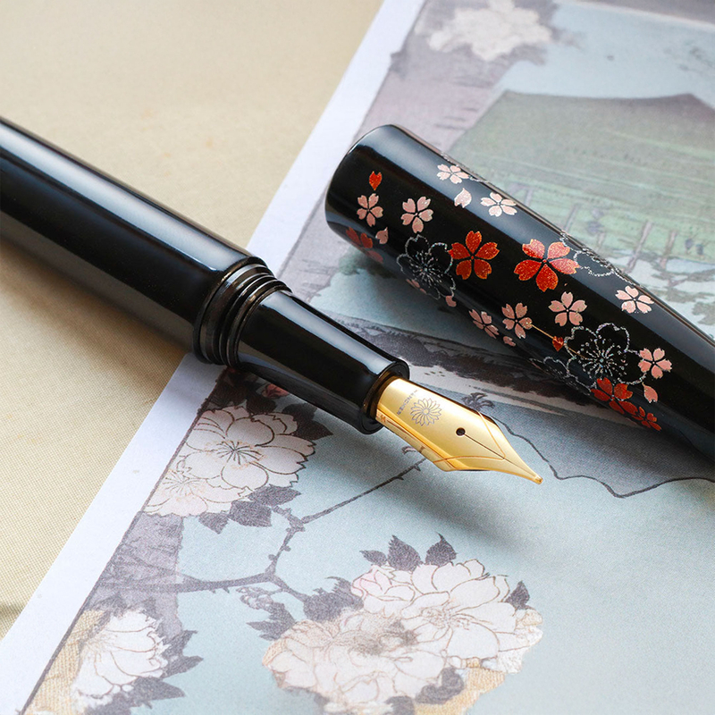 Wancher Wancher Dream Pen Echizen Urushi Fountain Pen Omoide Sakura