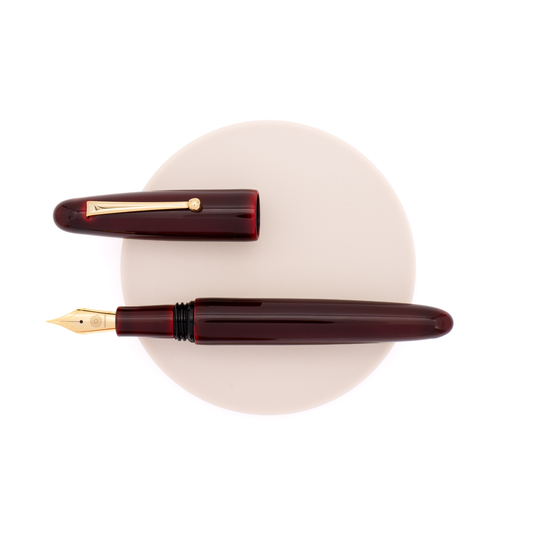 Wancher Dream Pen True Urushi Penna Stilografica Aka Tamenuri con Clip