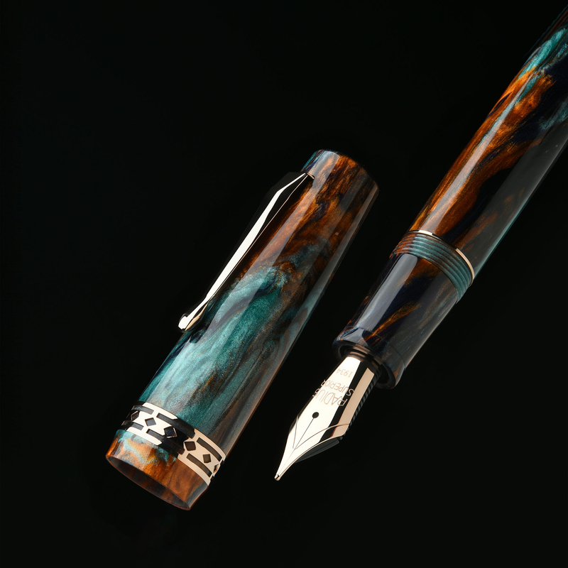 Radius Radius Settimo Fountain Pen Bohemian Twilight & Rose Gold