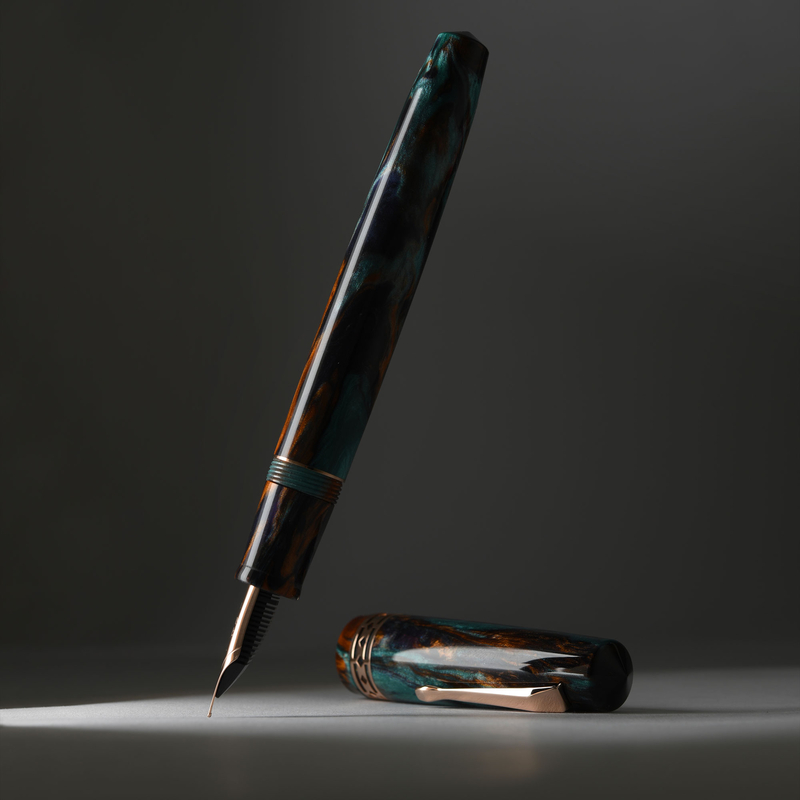 Radius Radius Settimo Fountain Pen Bohemian Twilight & Rose Gold
