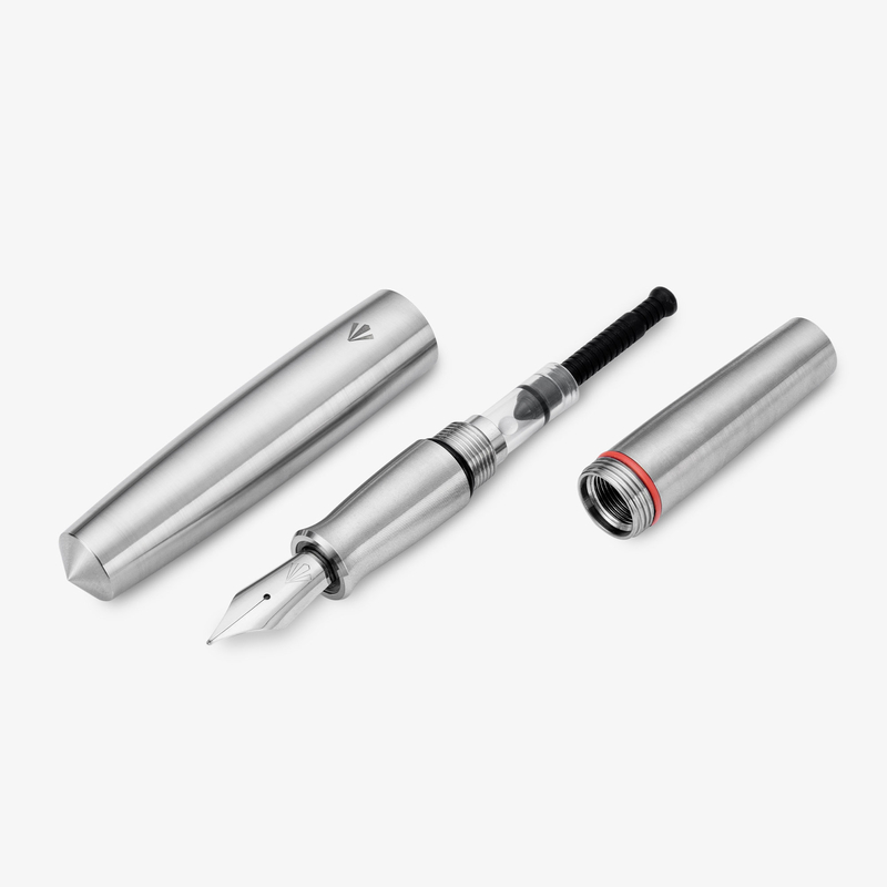 Gravitas Gravitas Pocket Penna Stilografica Raw Grade 5 Titanium