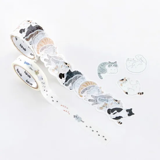Bande Washi Tape Relaxed Cat Walk