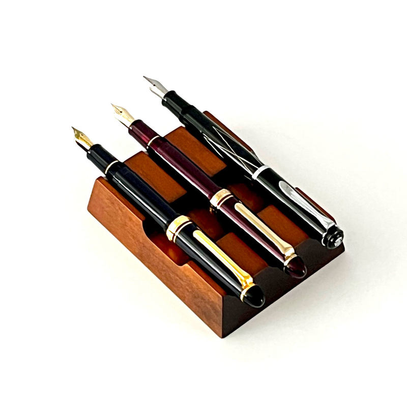Toyooka Craft Toyooka Craft Pen Rest Portapenne in Legno 3 Posti Alder Brown