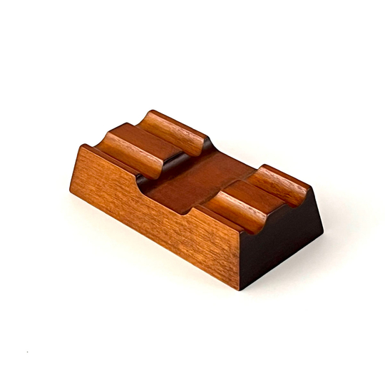 Toyooka Craft Pen Rest Portapenne in Legno 2 Posti Alder Brown