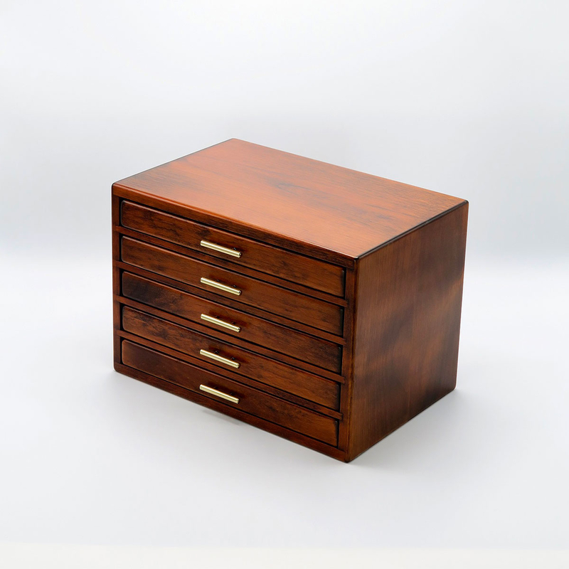 Toyooka Craft Toyooka Craft Fountain Pen Box for 60 Pens Alder Brown