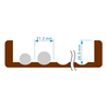 Toyooka Craft Toyooka Craft Fountain Pen Box for 60 Pens Alder Brown