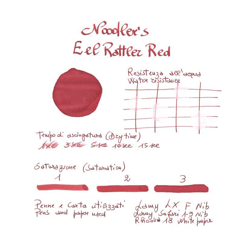 Noodler's Eel Rattler Red Inchiostro 3 oz