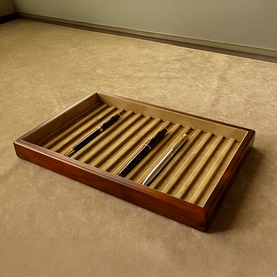 Toyooka Craft Vassoio Portapenne in Legno Alder Brown