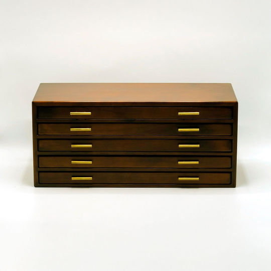 Toyooka Craft Fountain Pen Box for 100 Pens Alder Brown