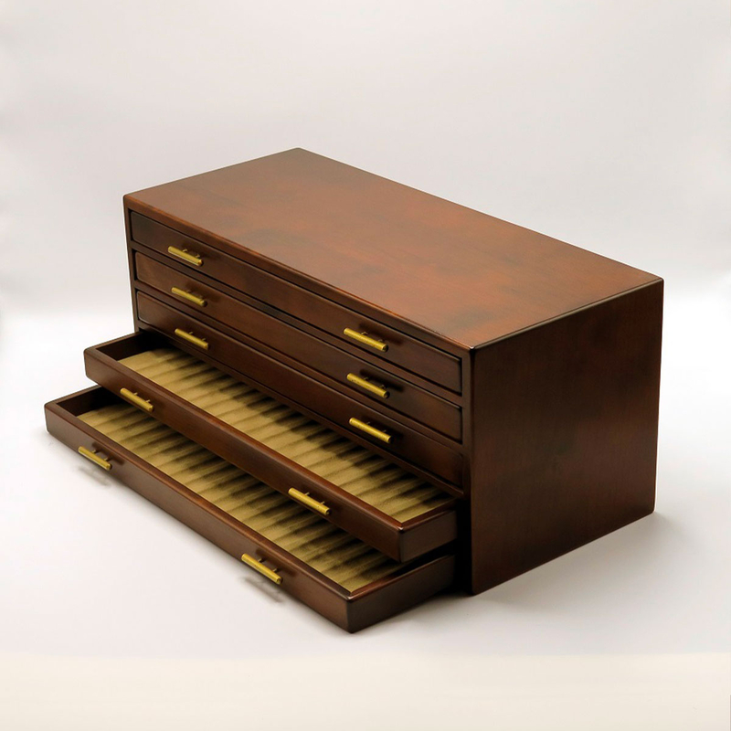 Toyooka Craft Toyooka Craft Portapenne in Legno 100 Posti Alder Brown