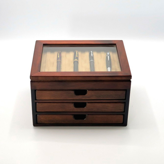 Toyooka Craft Portapenne in Legno 40 Posti Alder Brown