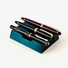 Toyooka Craft Toyooka Craft Pen Rest Portapenne in Legno 3 Posti Hinoki Blue