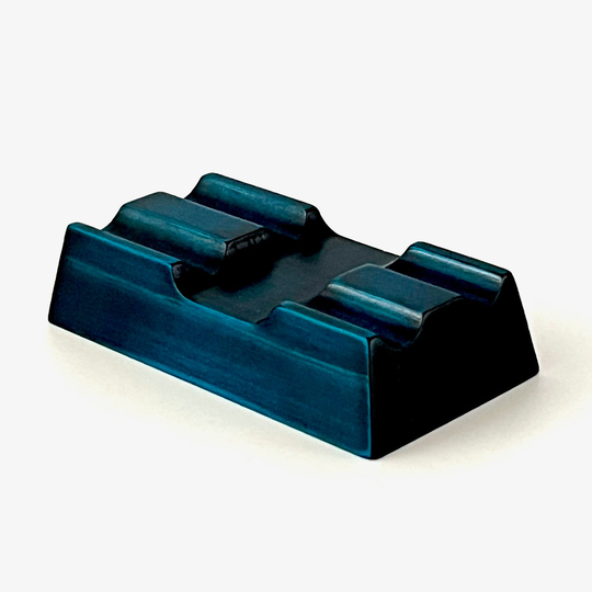 Toyooka Craft Pen Rest Portapenne in Legno 2 Posti Hinoki Blue