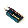 Toyooka Craft Toyooka Craft Pen Rest Portapenne in Legno 2 Posti Hinoki Blue