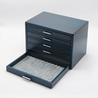 Toyooka Craft Toyooka Craft Fountain Pen Box for 60 Pens Hinoki Blue