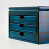 Toyooka Craft Toyooka Craft Portapenne in Legno 40 Posti Hinoki Blue