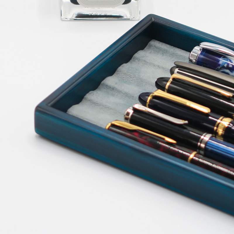 Toyooka Craft Toyooka Craft Pen Tray S Hinoki Blue